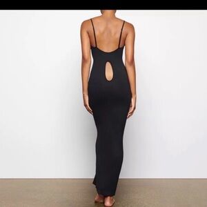 Skims Low Back Keyhole Slinky Maxi Dress